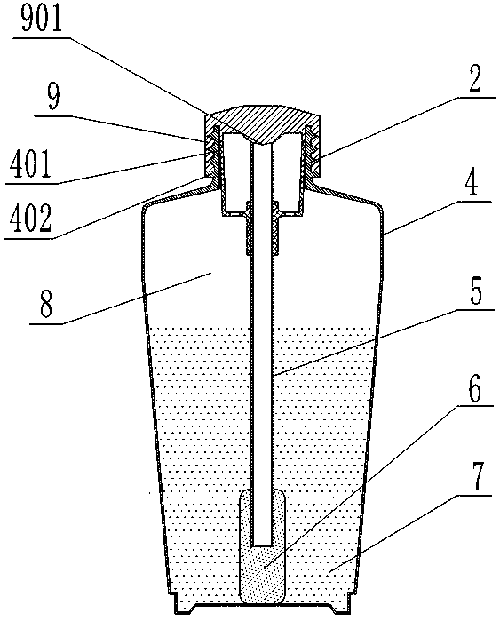 Disposable humidification bottle system for medical oxygen inhalator