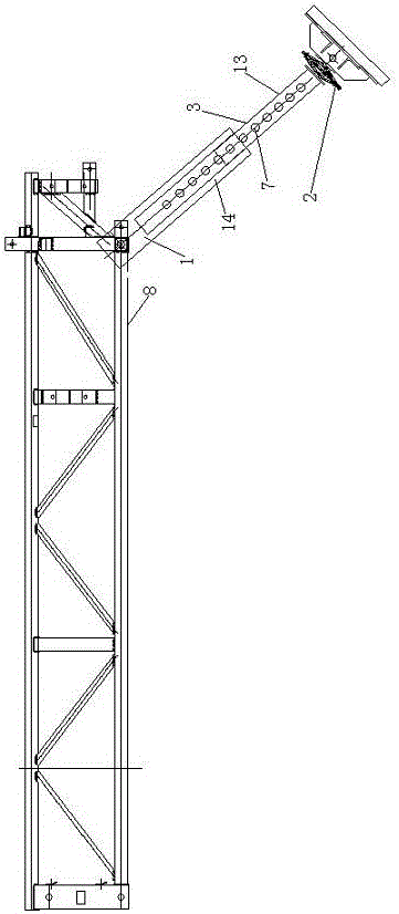 Diagonal support legs for membrane type lng ship containment system installation platform