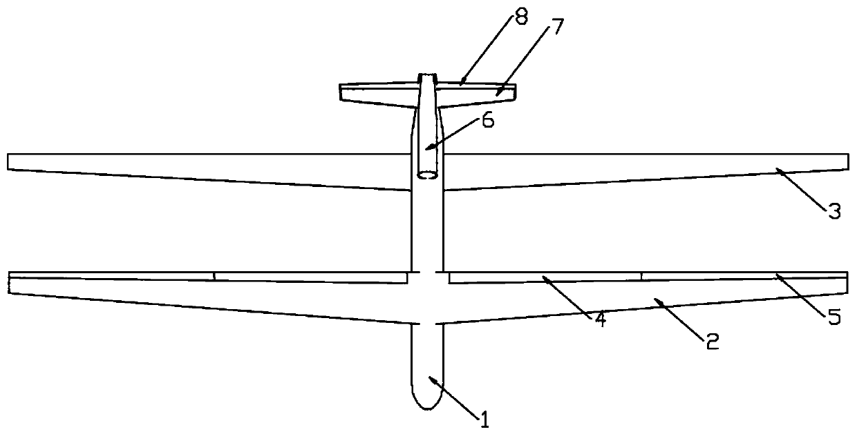 Aerodynamic layout of a high-altitude long-endurance tandem wing aircraft using dihedral difference