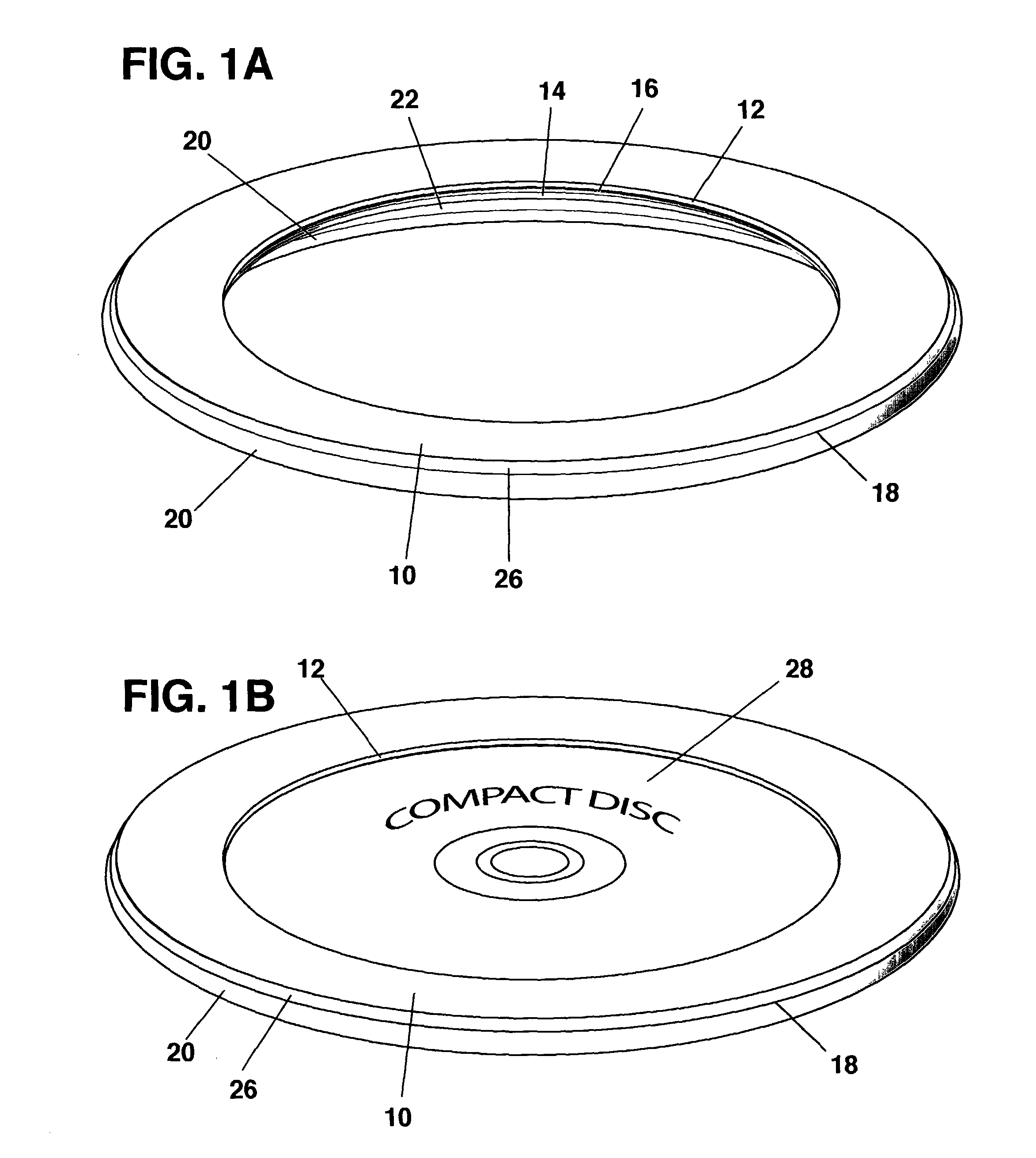 Flexible airfoil ring for safely flying CD's and DVD's