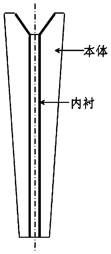 Submersed nozzle lining material lowering wire fracture rate in silicon killed steel processing process