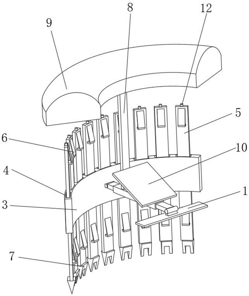 Irrigation device for fruit tree planting