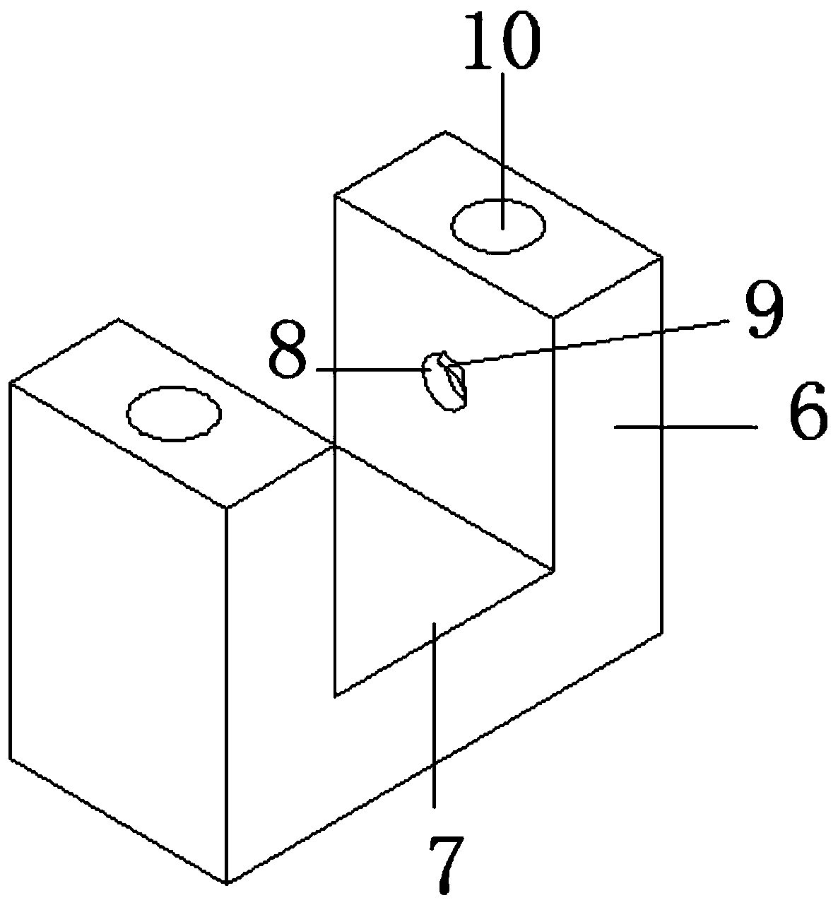 Mechanical circular tube lifting and translating device with stabilizing function