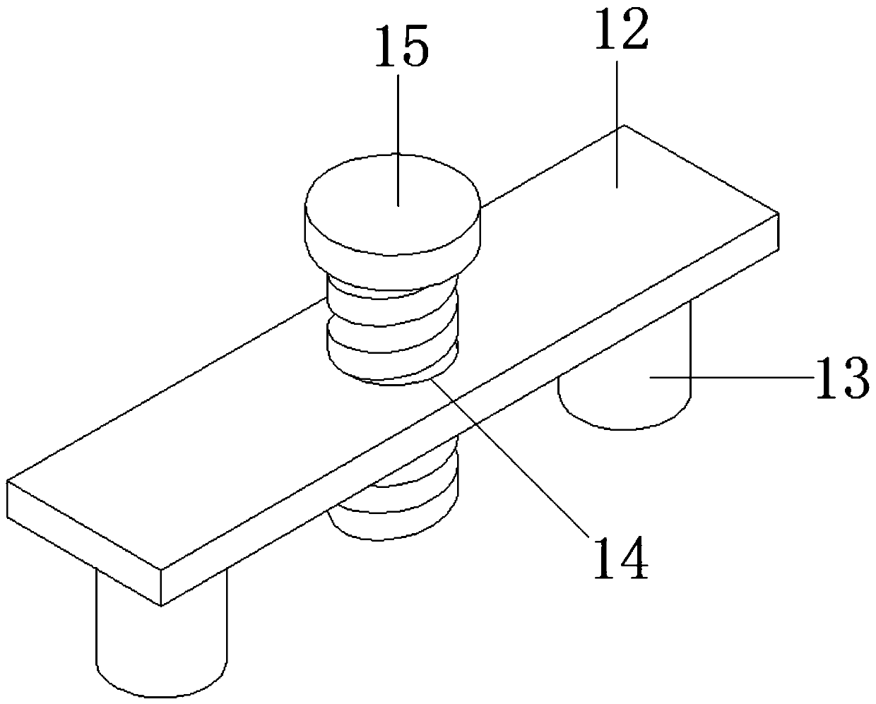 Mechanical circular tube lifting and translating device with stabilizing function