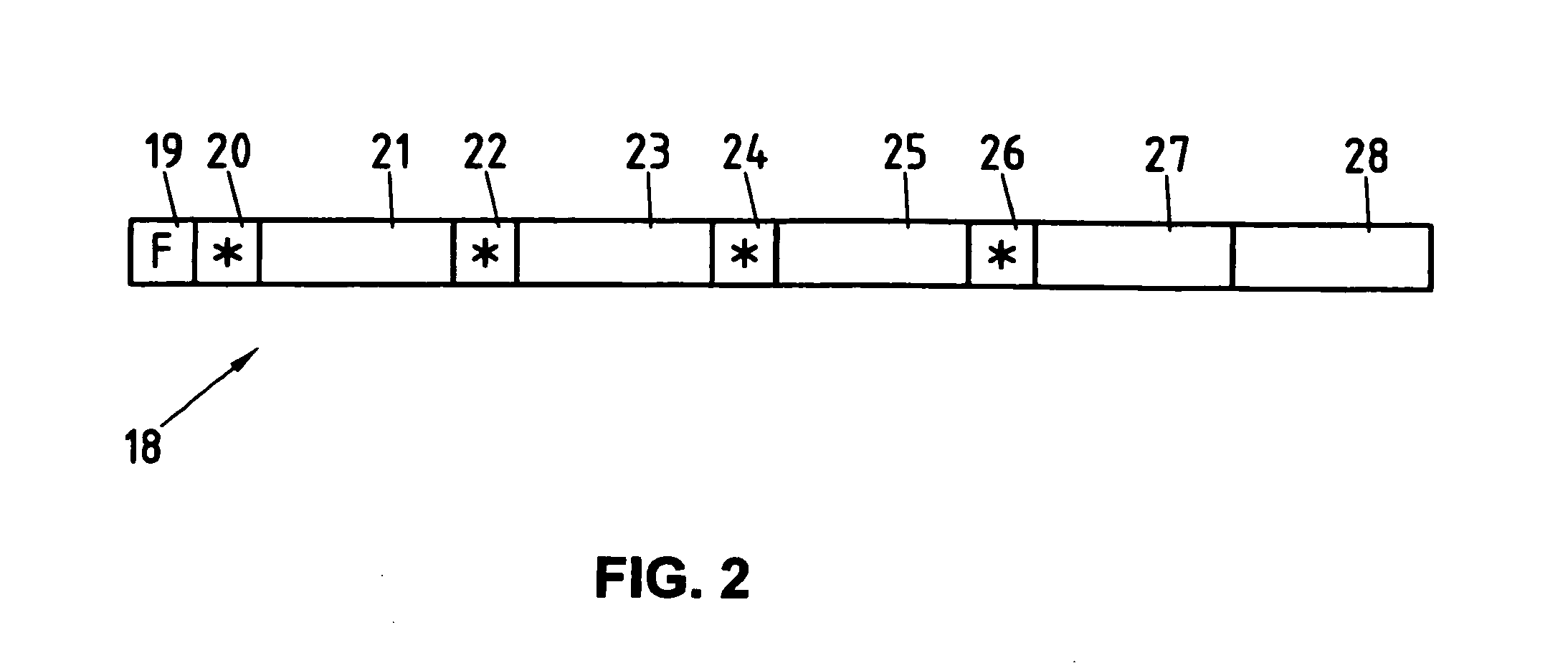 Method for broadcasting addressed data to a plurality of users