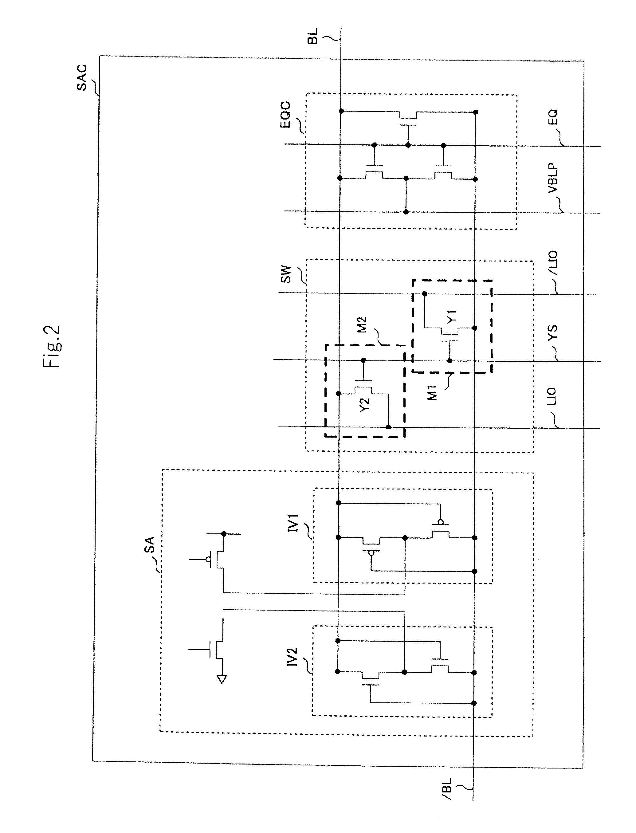 Sense amplifier circuit to enable speeding-up of readout of information from memory cells