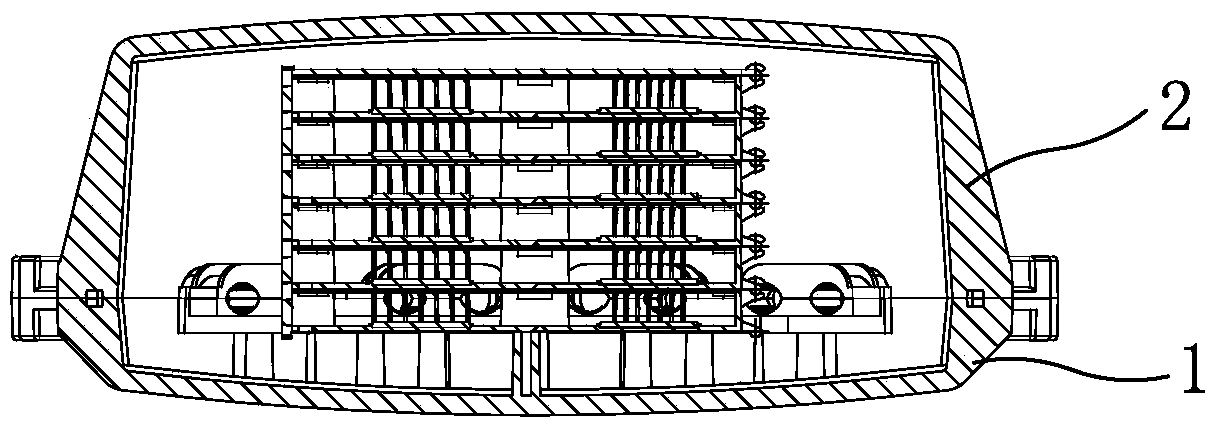 Eight-in eight-out optical cable splice box