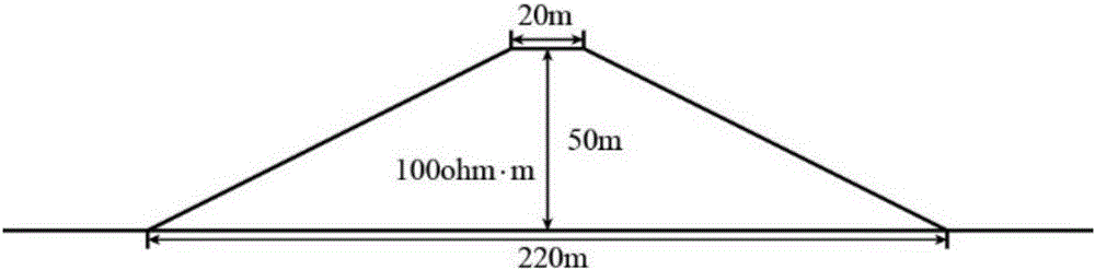 Frequency-domain aeroelectromagnetic method 2.5 dimension band landform inversion method