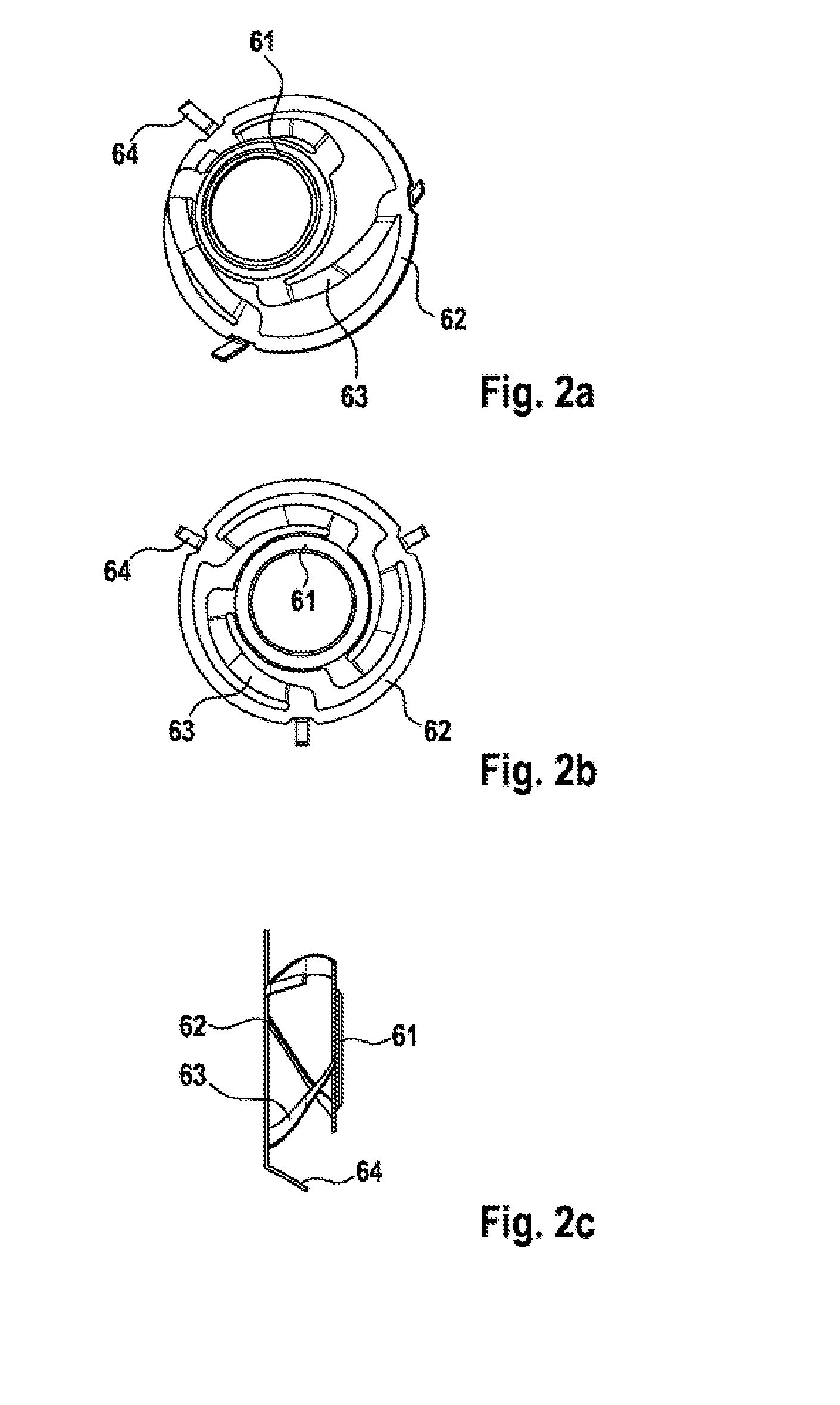 Electric machine having an axial spring element