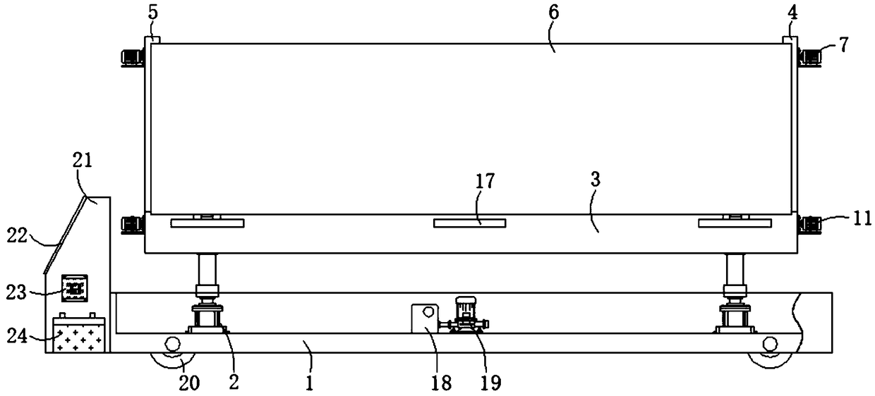 Industrial automatic transporting trolley