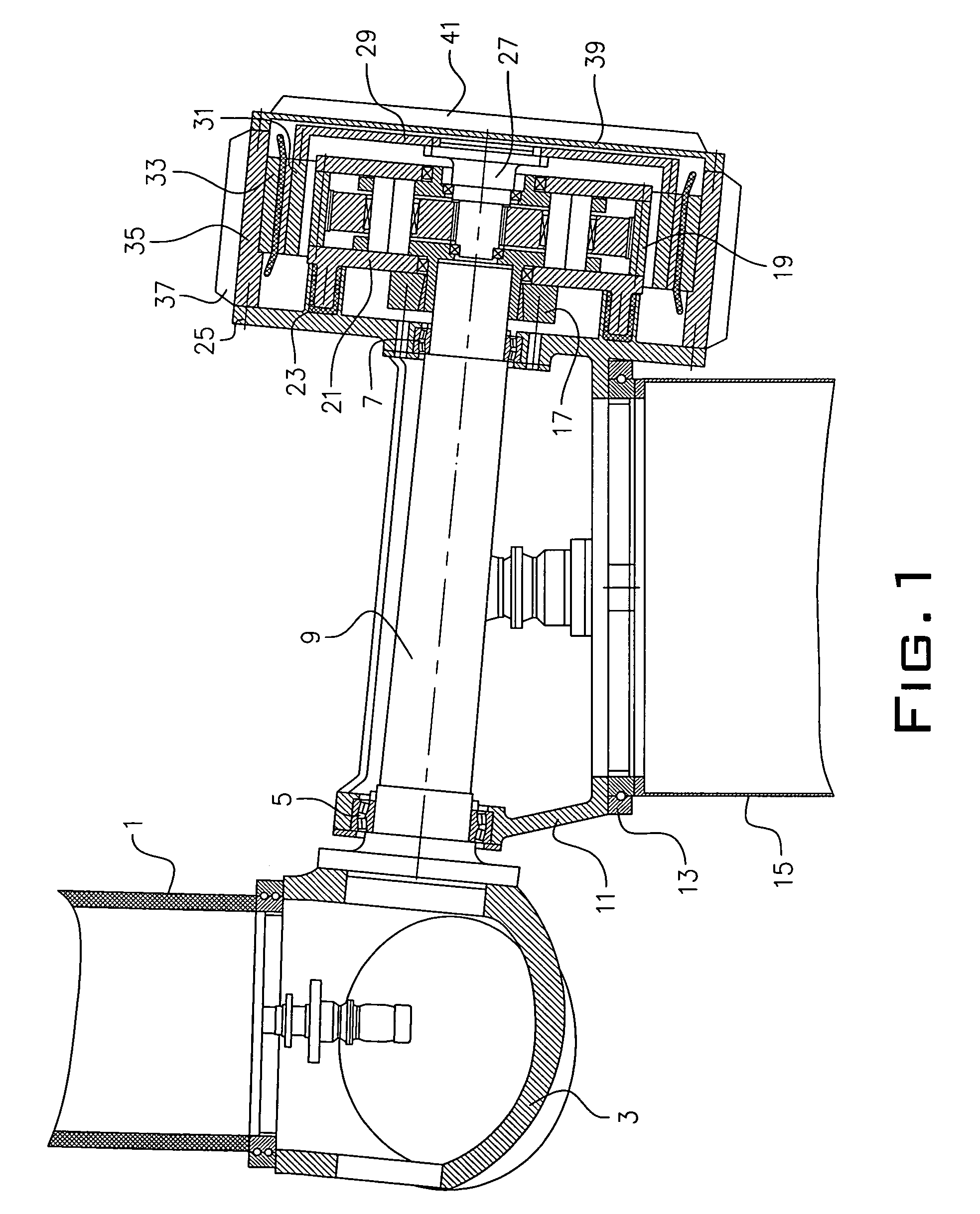 Wind energy installation comprising a concentric gearbox generator arrangement