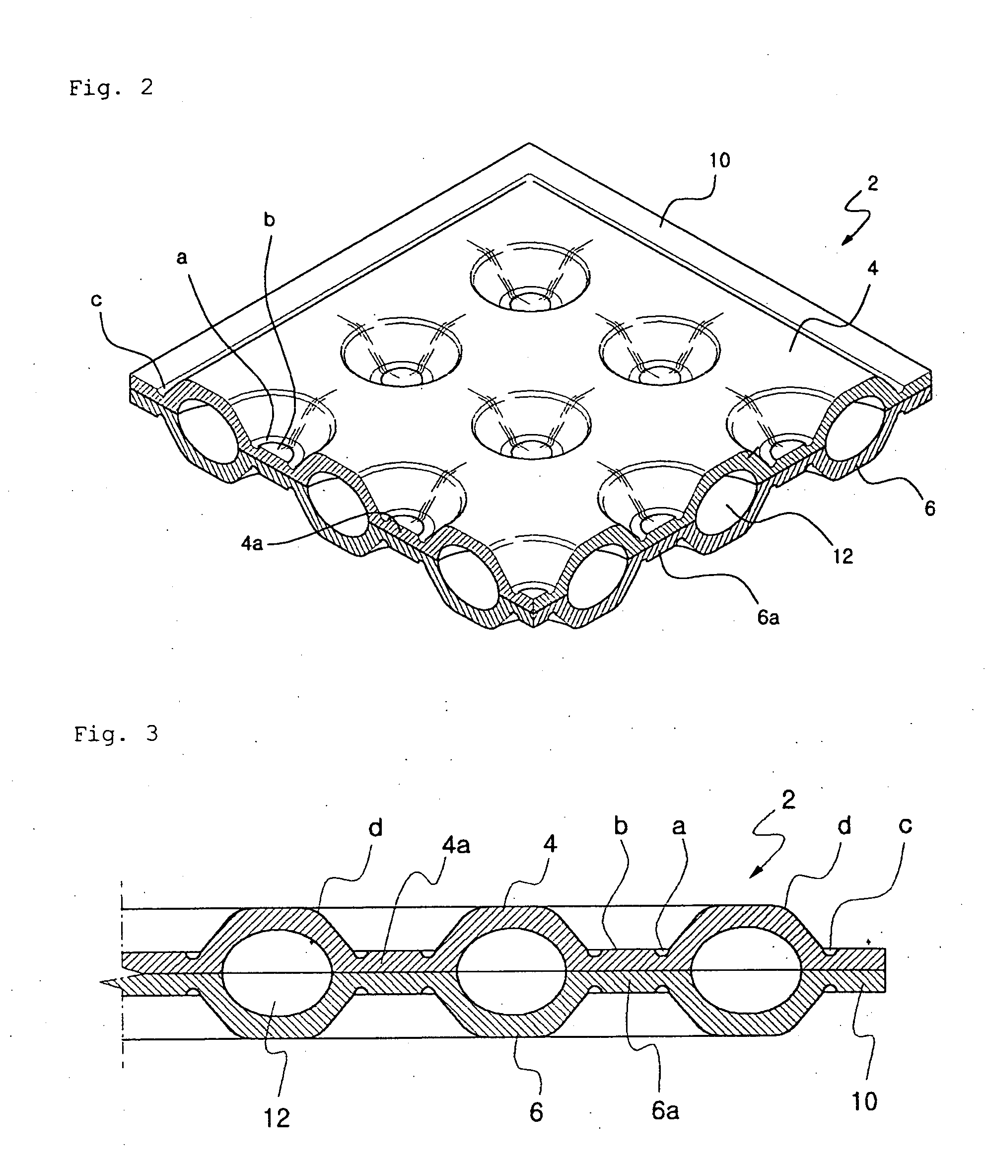 Plate-shaped heating panel in which connecting members are fastened by bolts and nuts