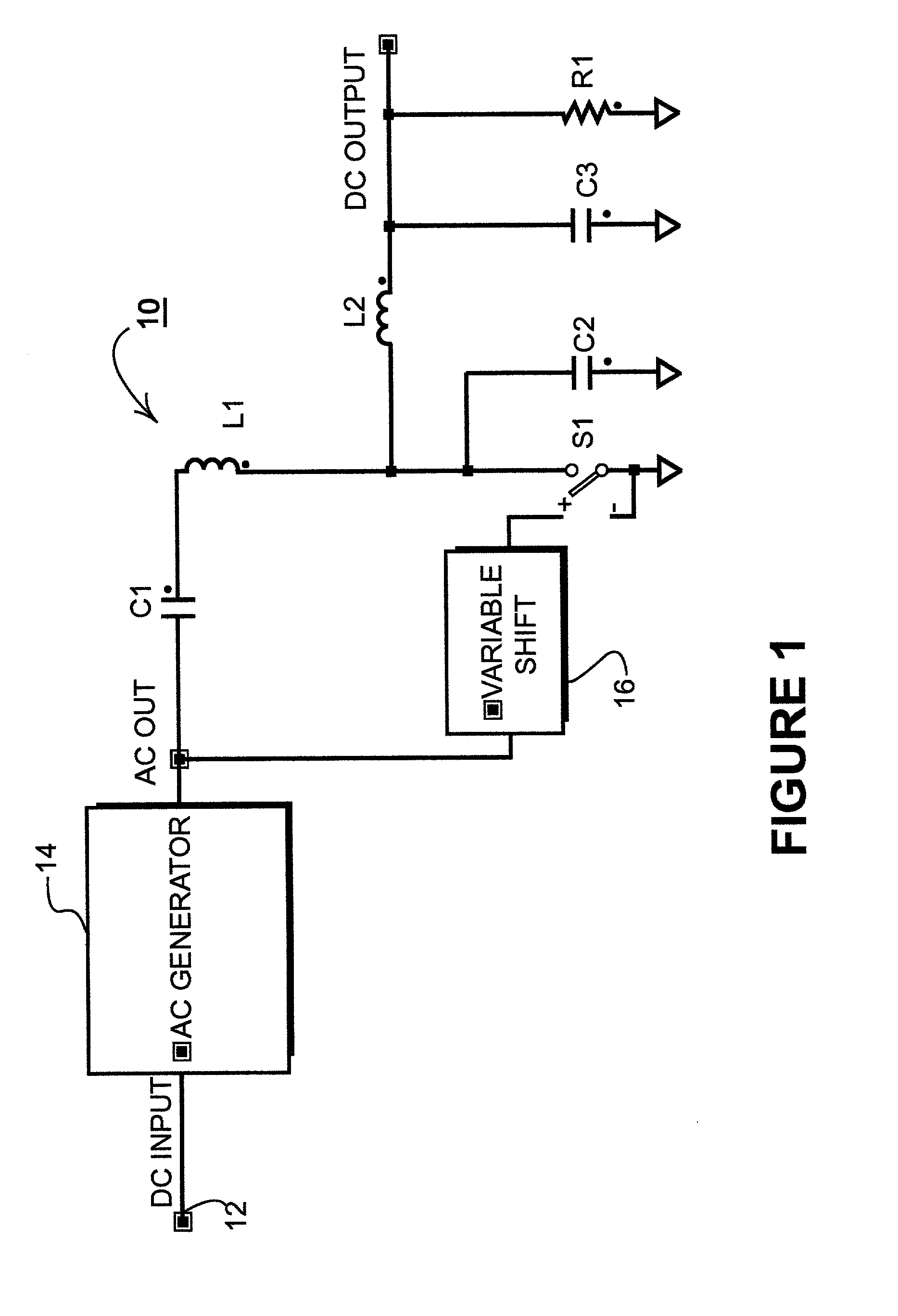 System for controlling the delivery of power to DC computer components utilizing phase shift regulation