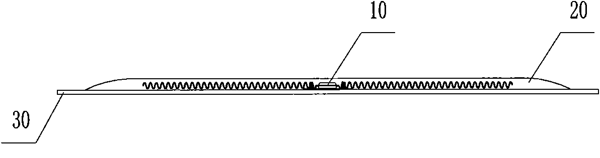 Patch type RFID (Radio Frequency Identification Device) tire electronic tag device and manufacturing and mounting method thereof