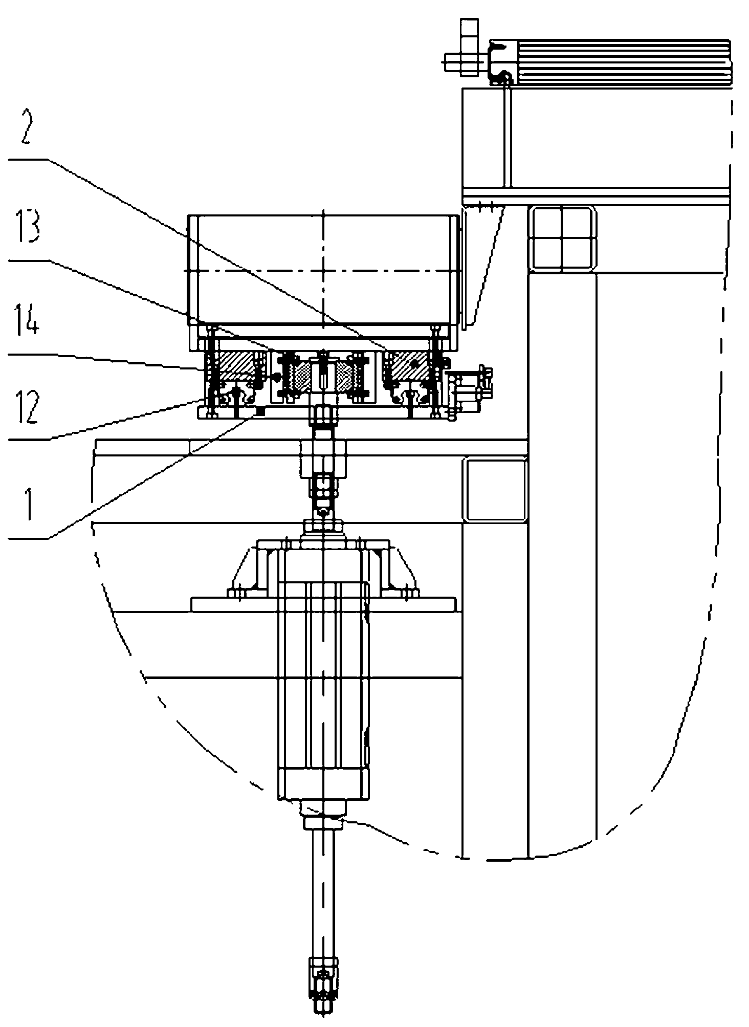 Clamping piece lifting mechanism