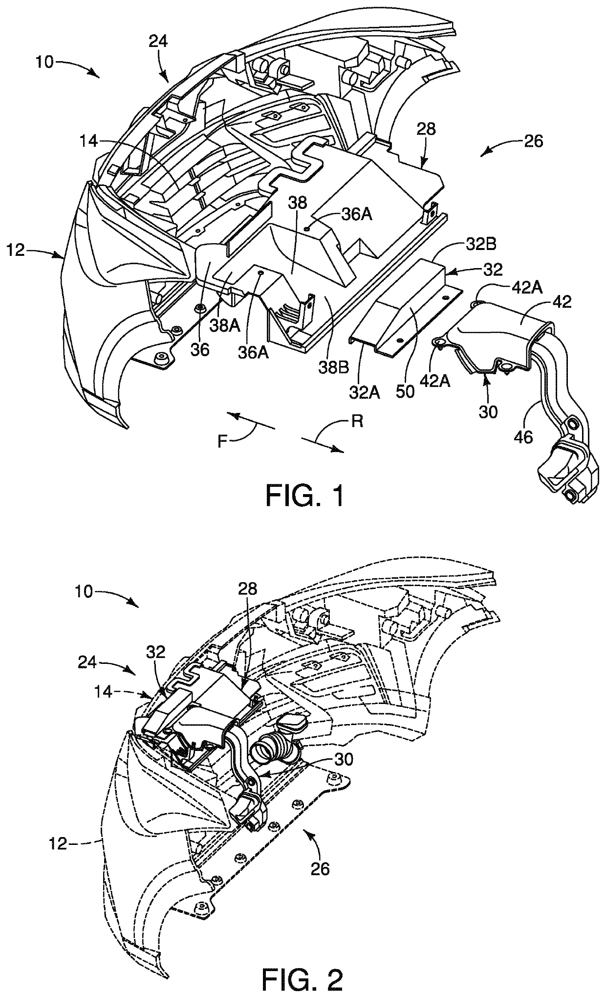 Vehicle air induction assembly