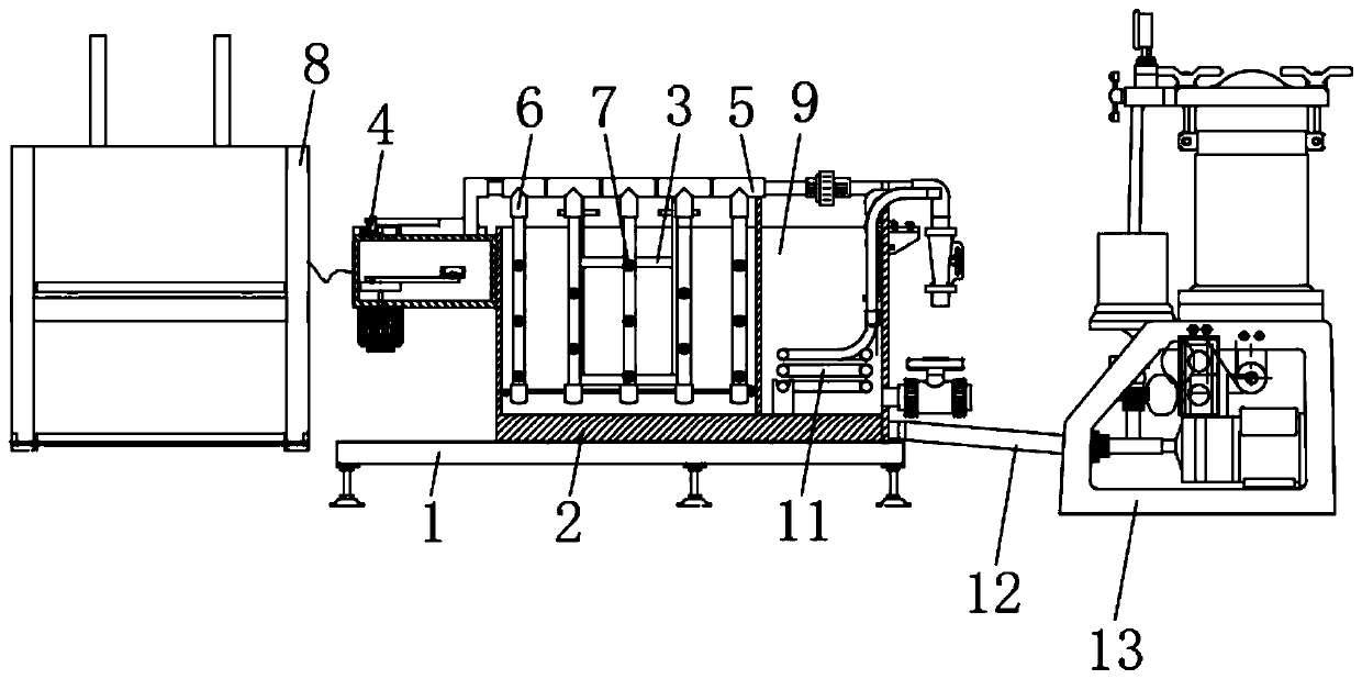 Testing device of high-end plate electroplating experimental tank