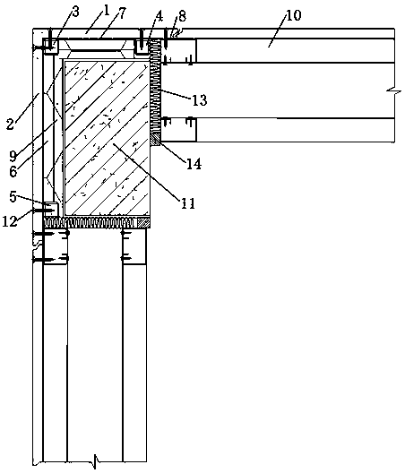 Prefabricated corner wall and construction method