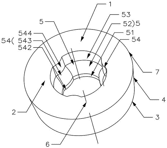 Circular blade with accurate positioning structure and cutting tool