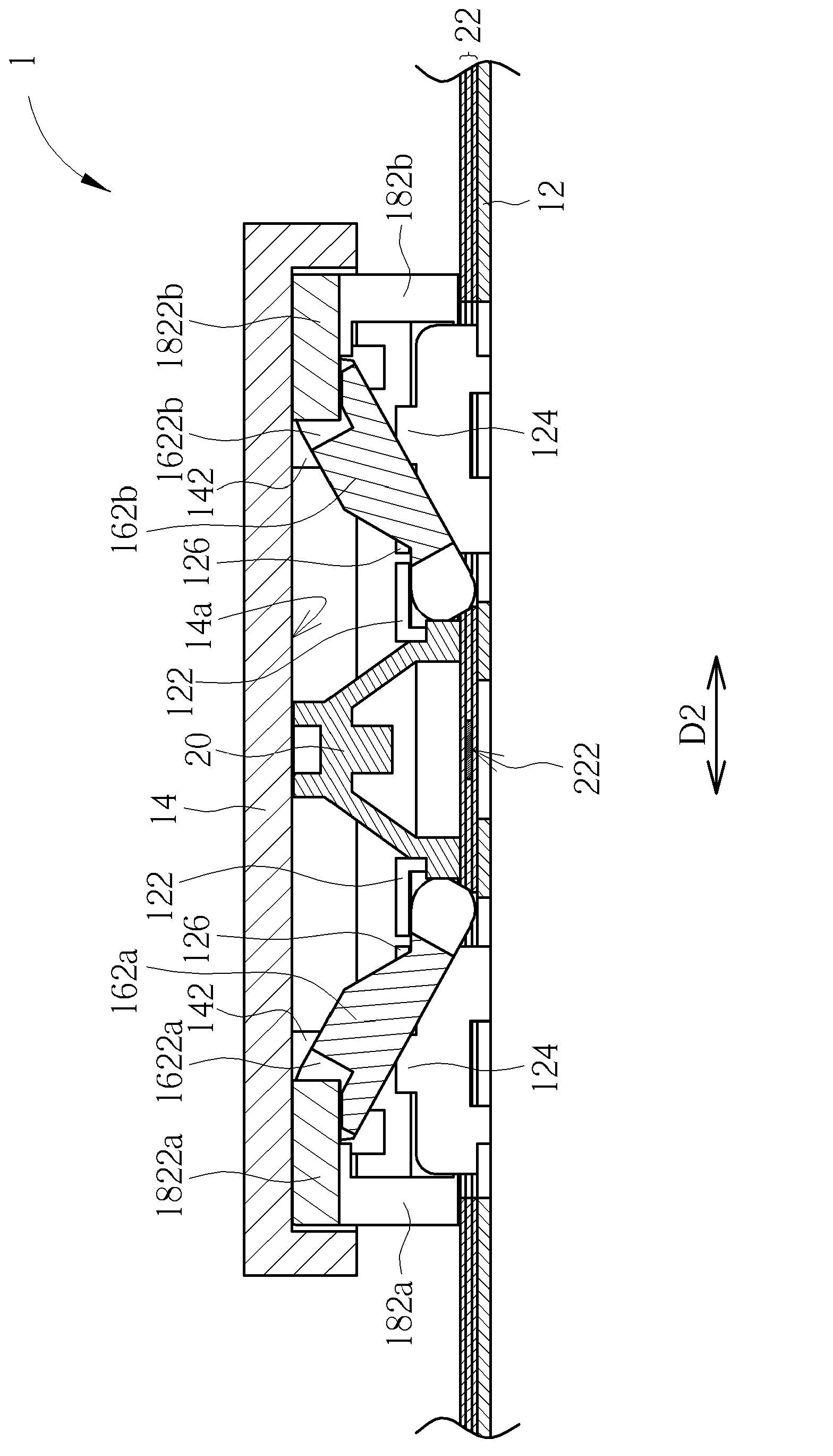 Press key structure and balance rod thereof