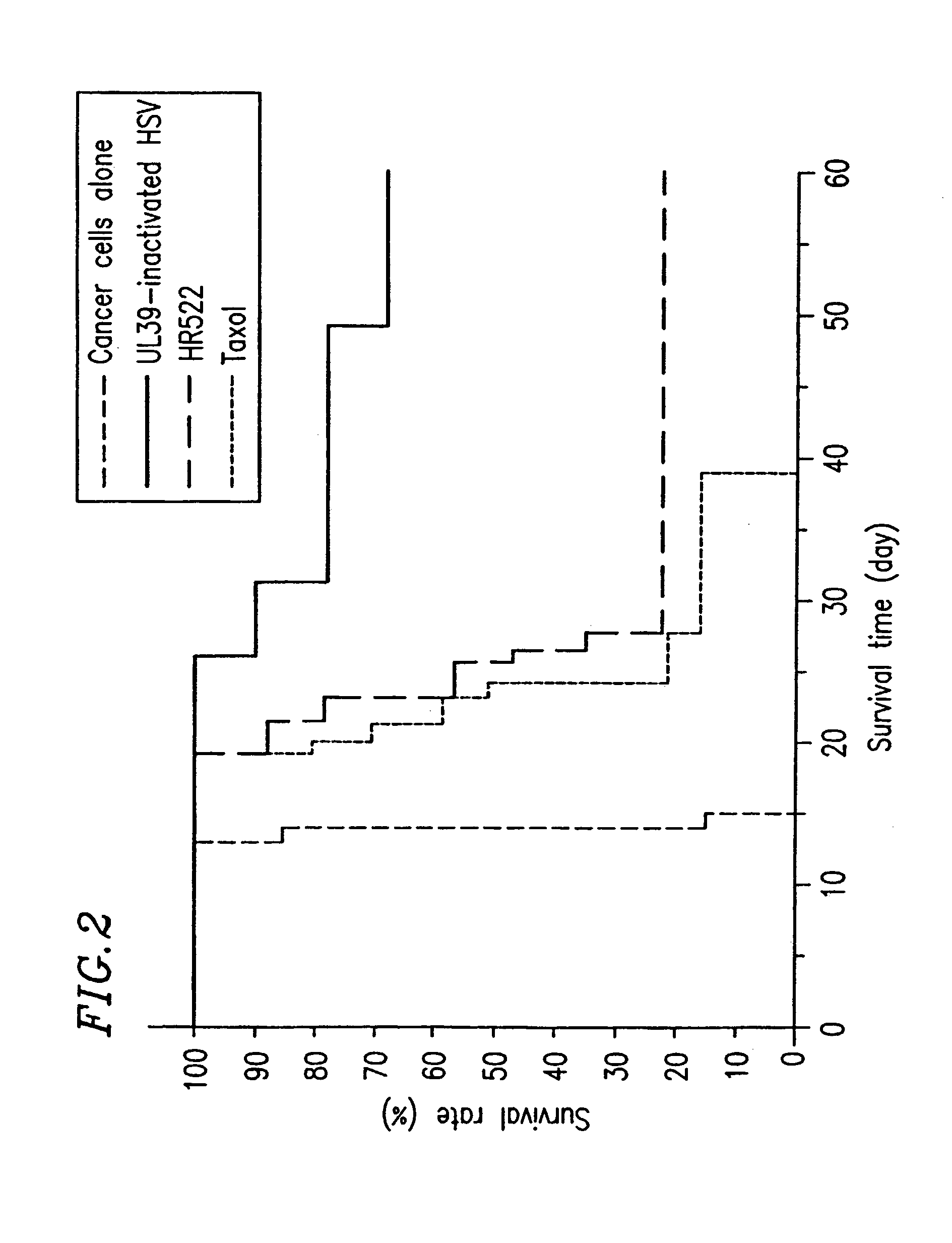Composition and method for treating cancer using herpes virus