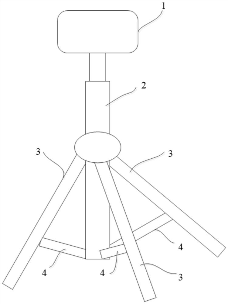 Auxiliary supporting device for 500kV electroscope