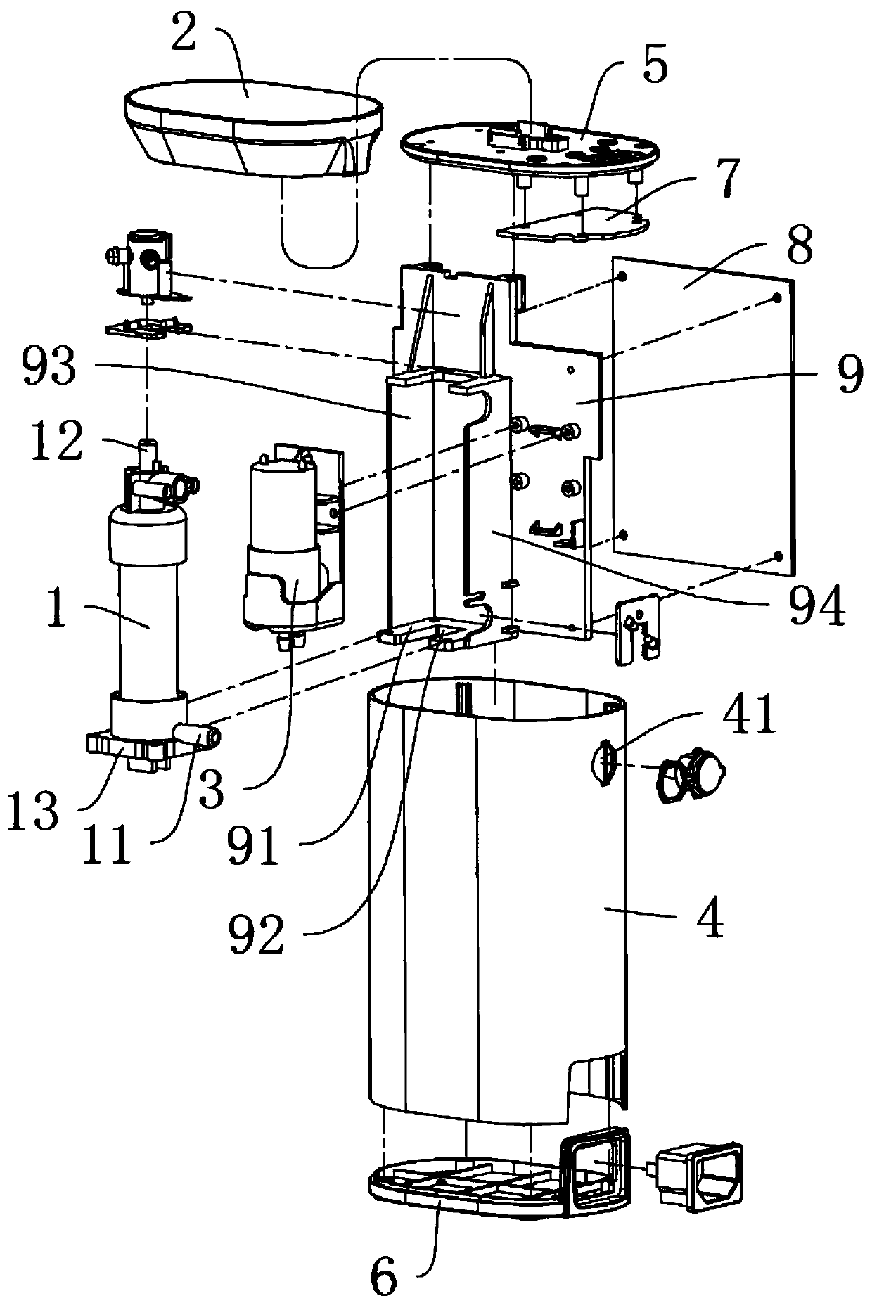 Water dispenser convenient to install and installation method thereof