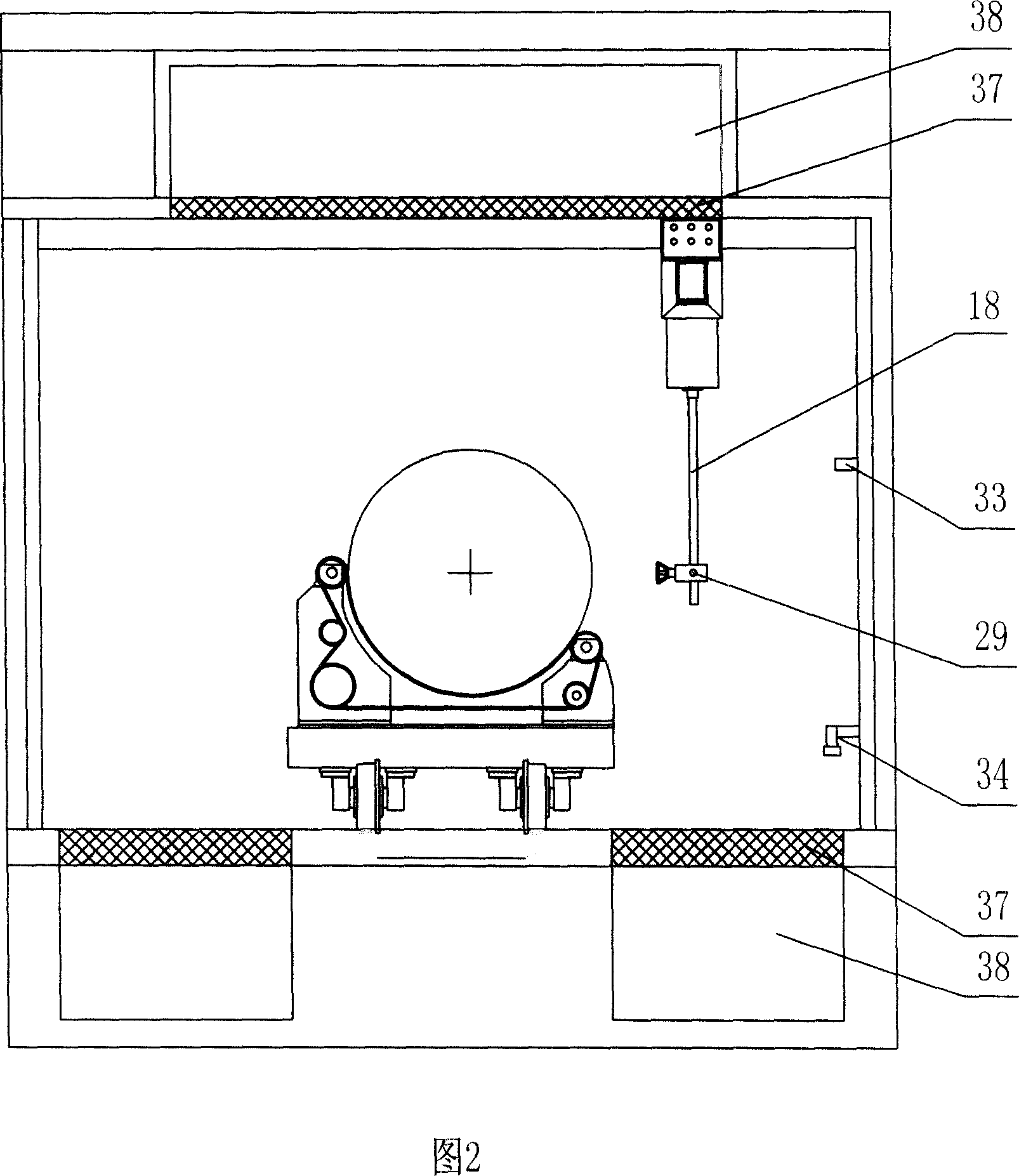 Automatic lacquer spraying system for surface of rotating body