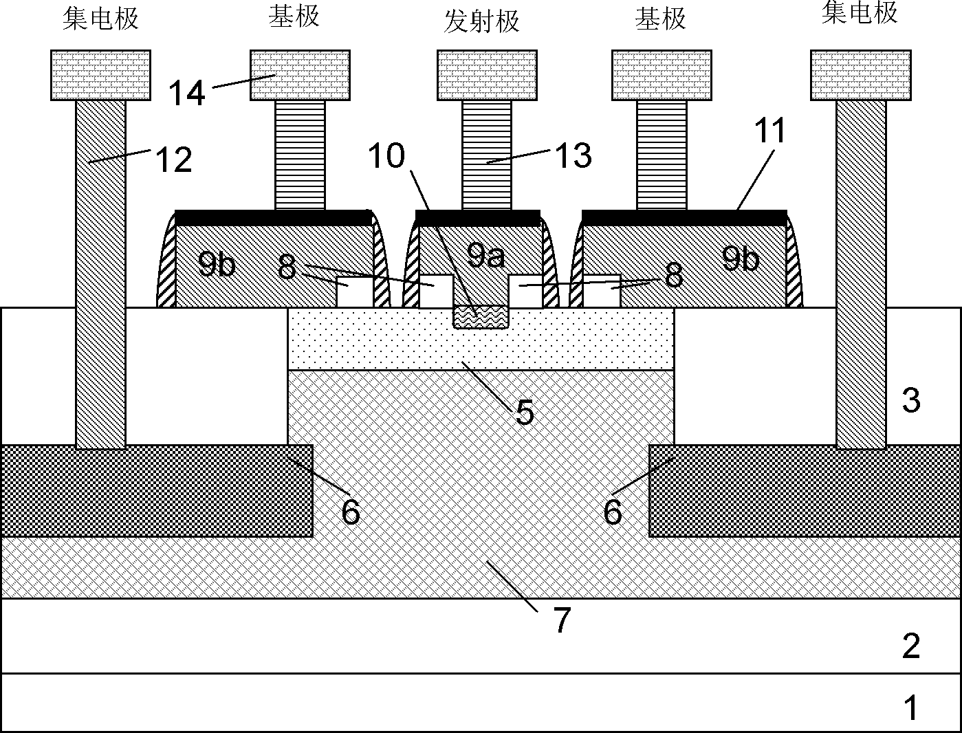 Vertical parasitic PNP device in BiCMOS (Bipolar Complementary Metal-Oxide-Semiconductor) process and preparation method thereof