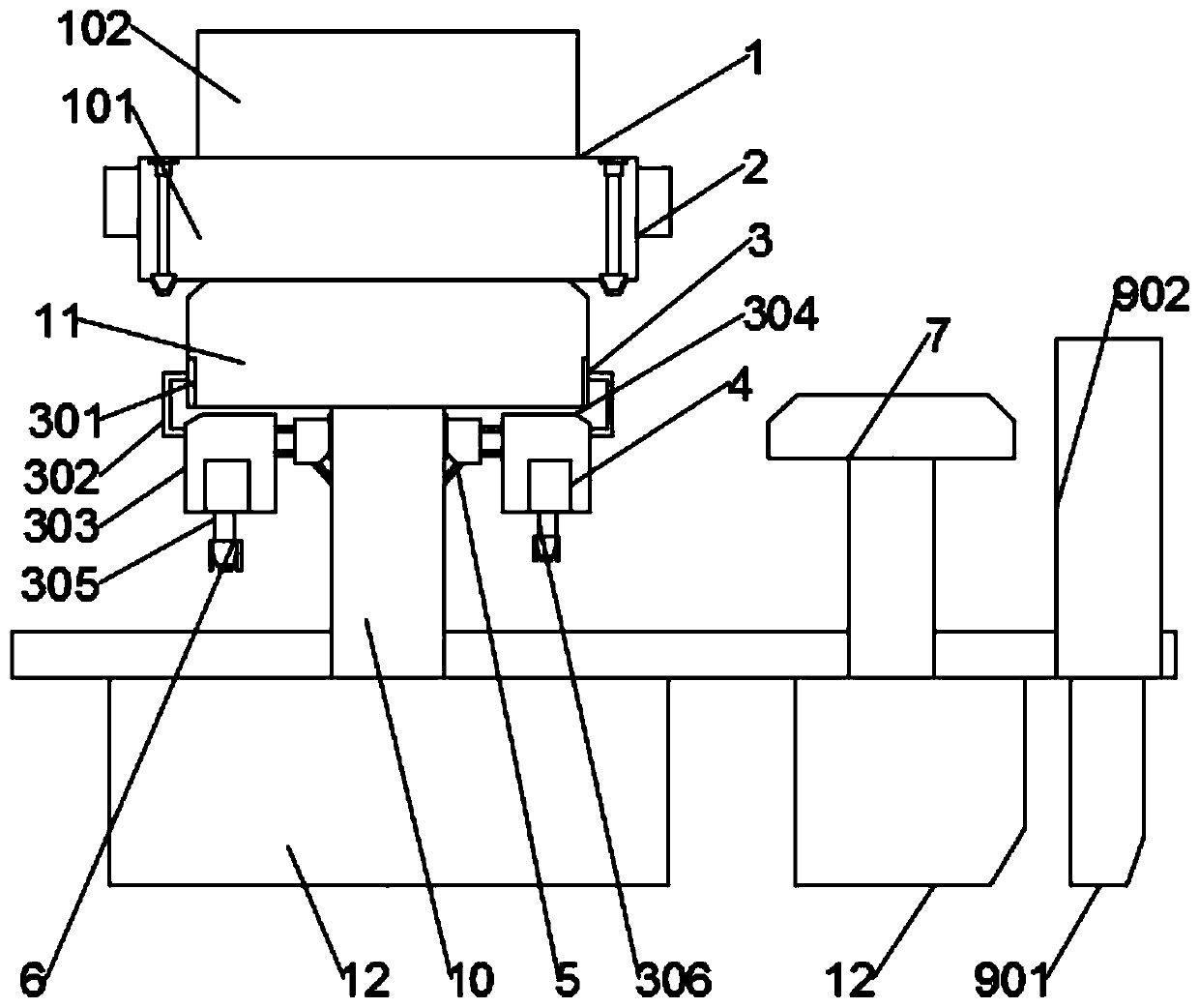 A kind of internal cleaning equipment for shampoo production feed mixing mechanism