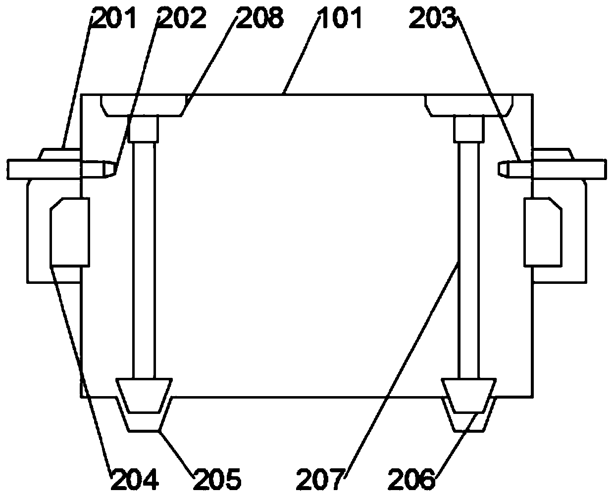 A kind of internal cleaning equipment for shampoo production feed mixing mechanism