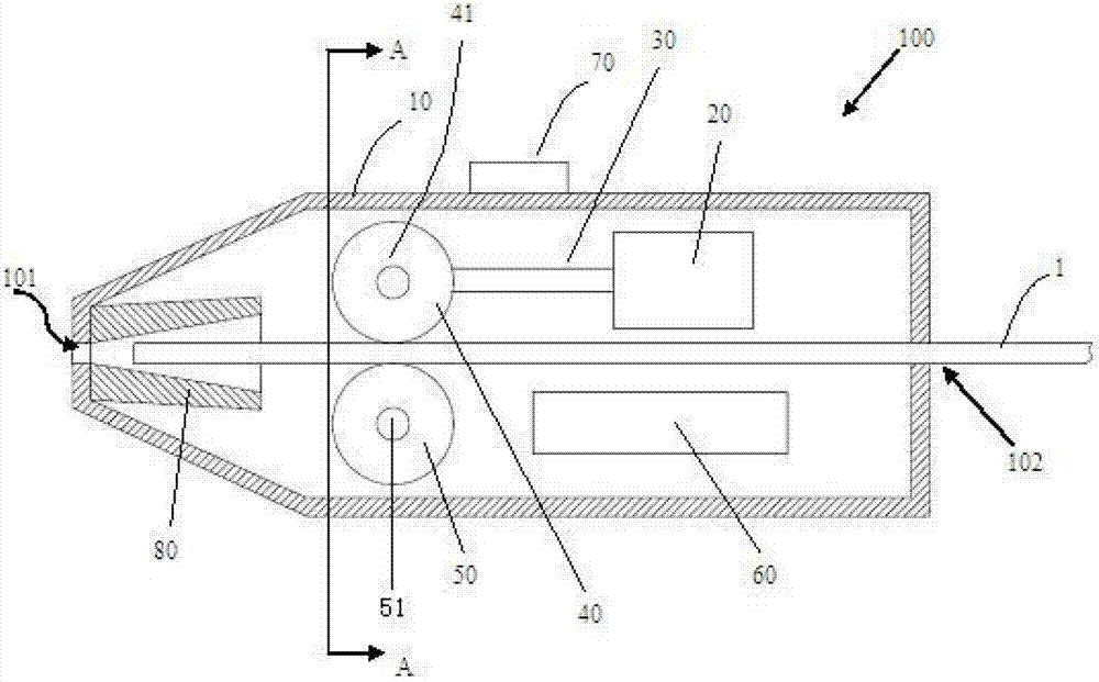 Automatic welding wire filling and conveying device