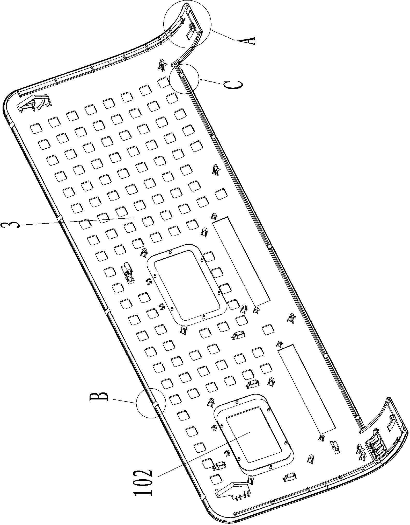 Panel structure of wall-mounted air conditioner
