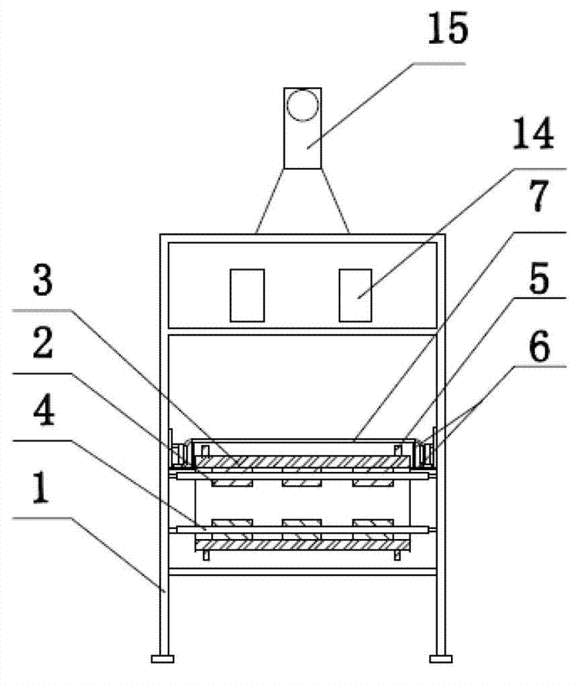 Tunnel type microwave equipment suitable for sterilizing powdery material