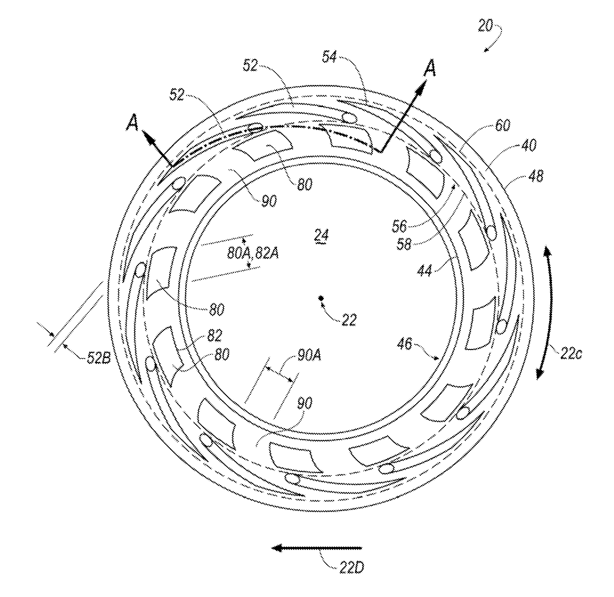 Hydrodynamic mating ring with integrated groove inlet pressure control
