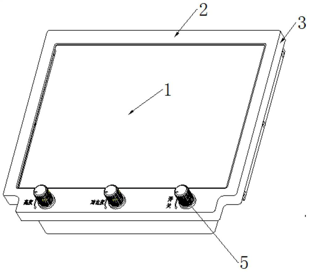 An integrated button light guide panel and display device