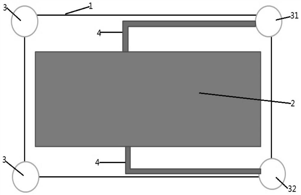 Stack frame for flow battery