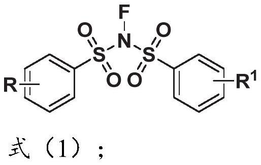 N-acetonitrile dibenzenesulfonimide derivative as well as preparation method and application thereof