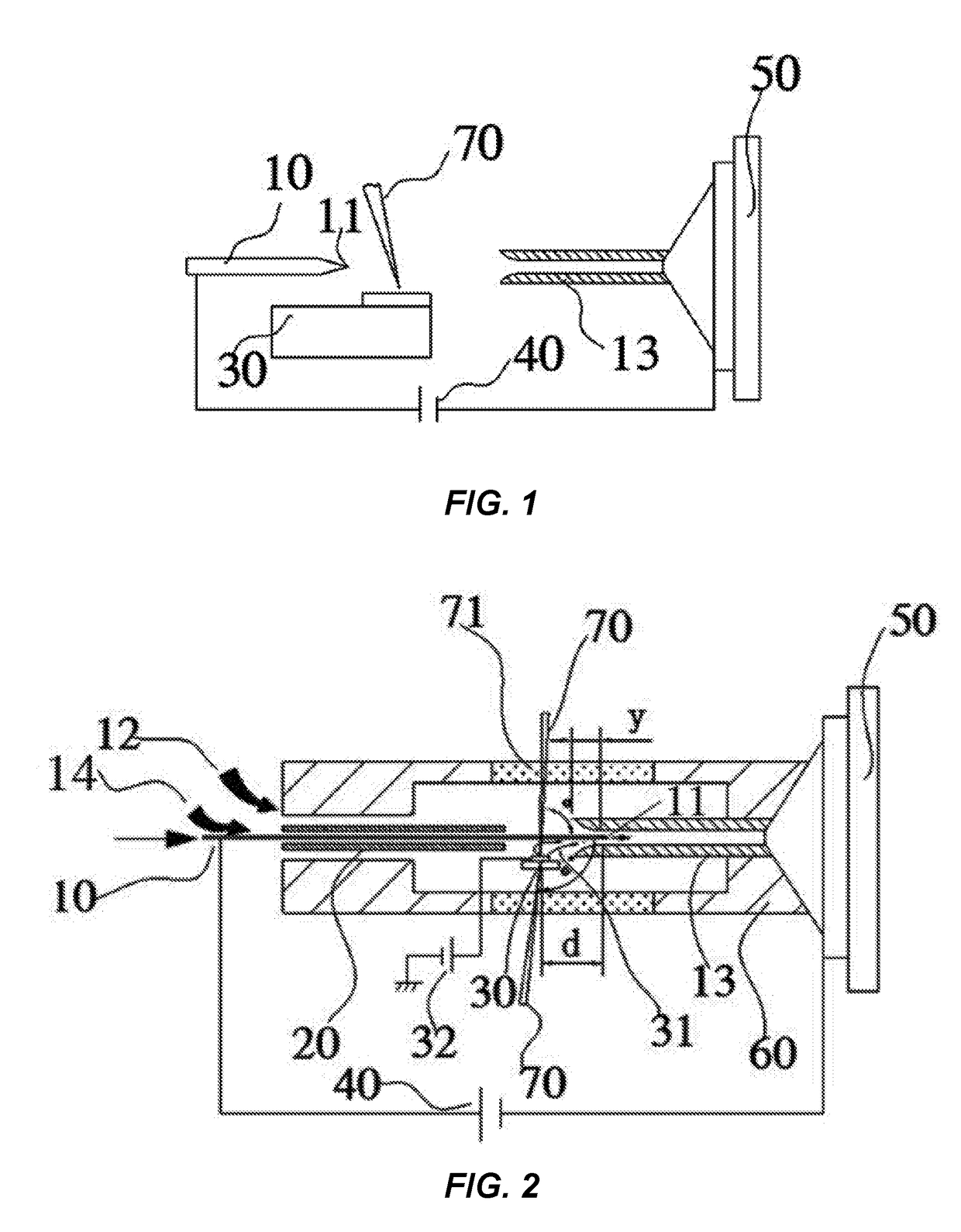 Laser desorption electrospray ionization source