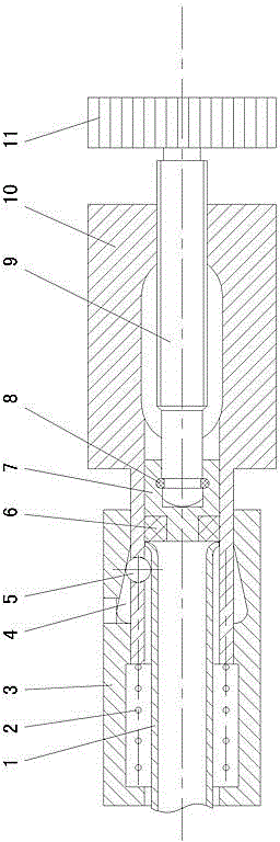 Oil dipstick tube plugging mechanism
