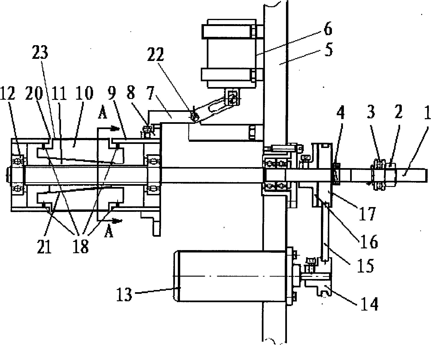 Automatic expansion shaft