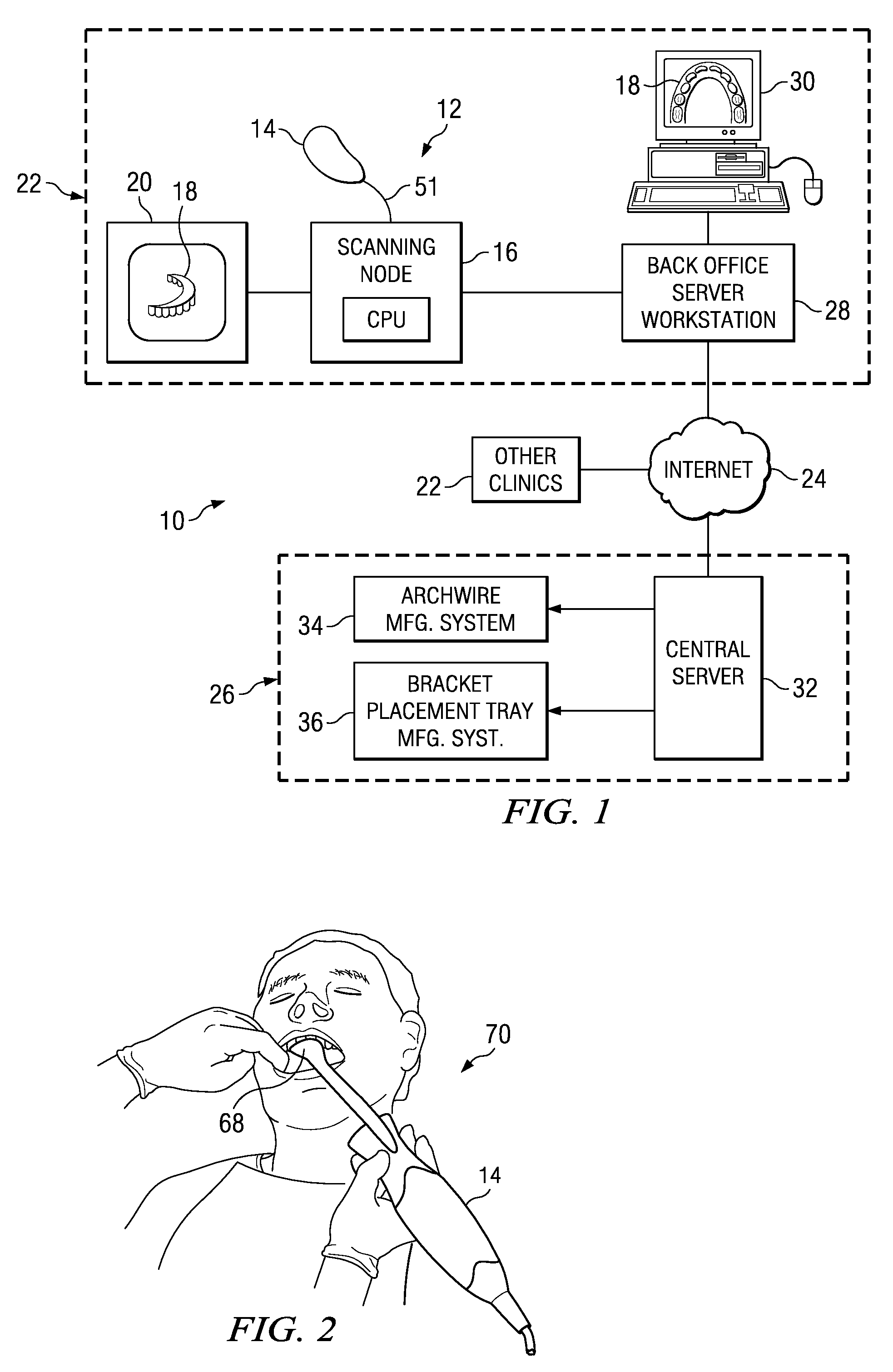 Method and system for finding tooth features on a virtual three-dimensional model