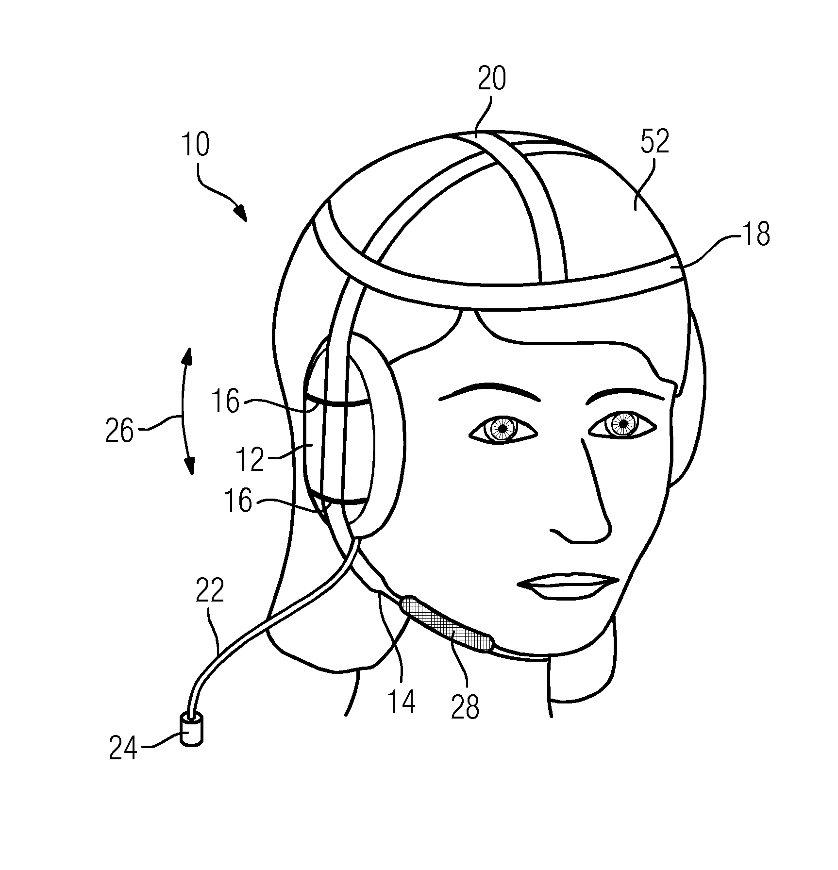 Hearing protection means for use with a magnetic resonance tomography device and magnetic resonance tomography device with hearing protection means
