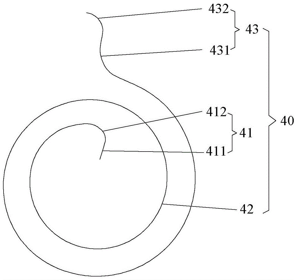 Forming method of scroll spring and forming device of scroll spring