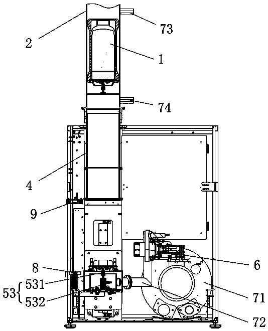 An automatic sending and receiving device for material pneumatic conveying system