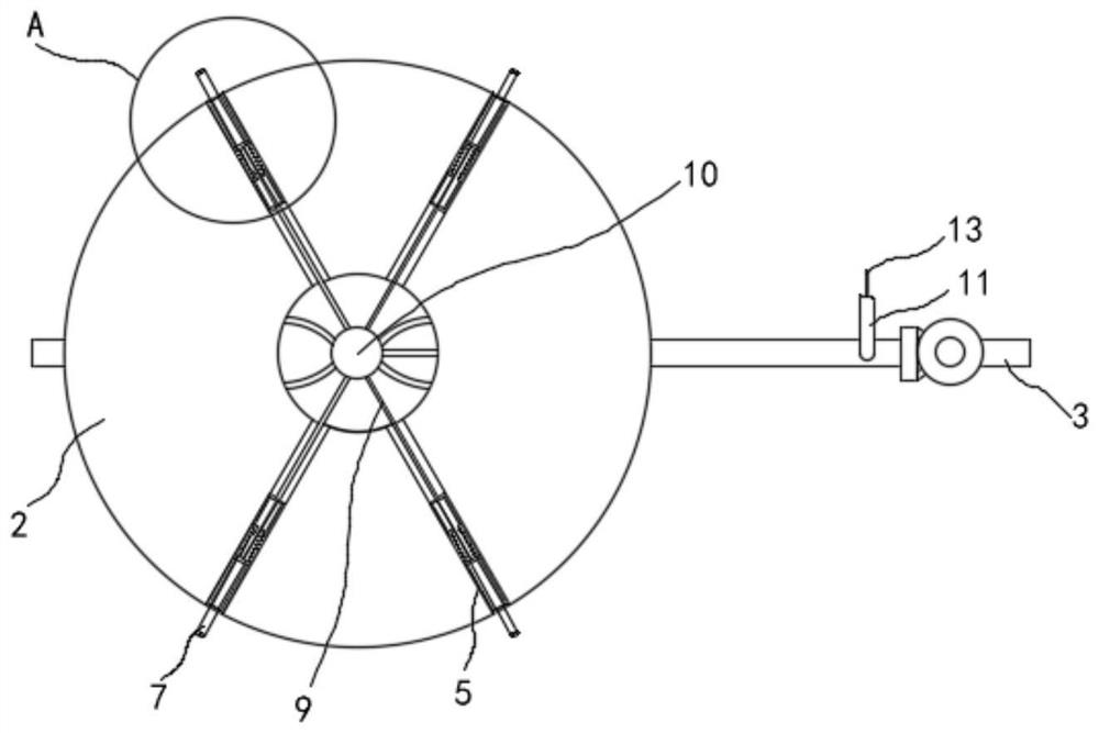 Baffle air door with stable inclination angle