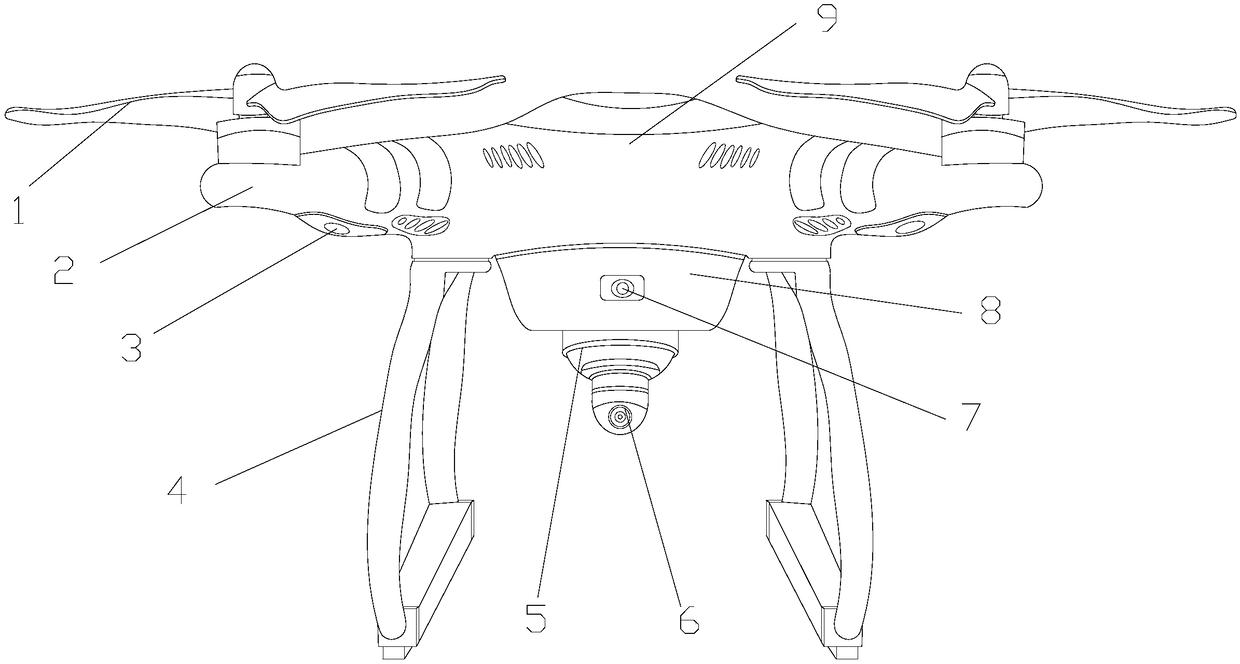 Airborne lighting device for unmanned aerial vehicle