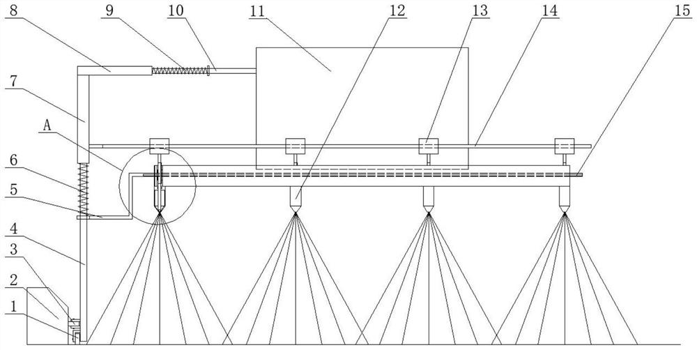 An adaptive spreading vehicle and spreading method