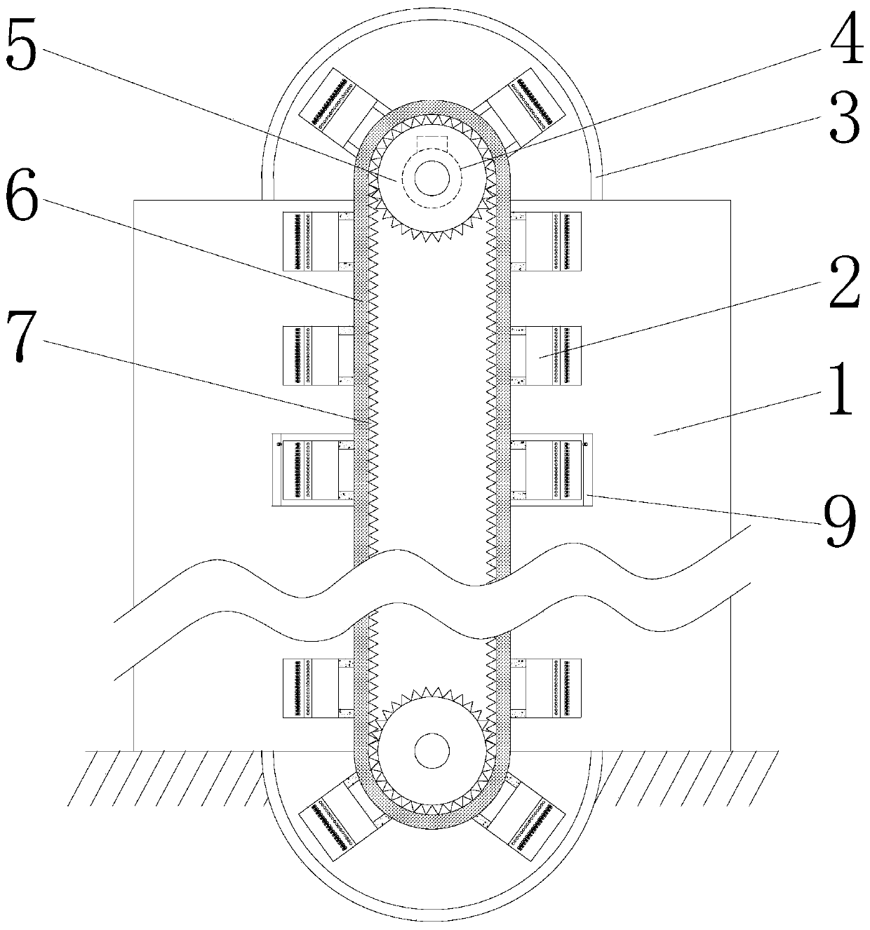 A cargo circulation lifting device and its electromagnetic generating mechanism