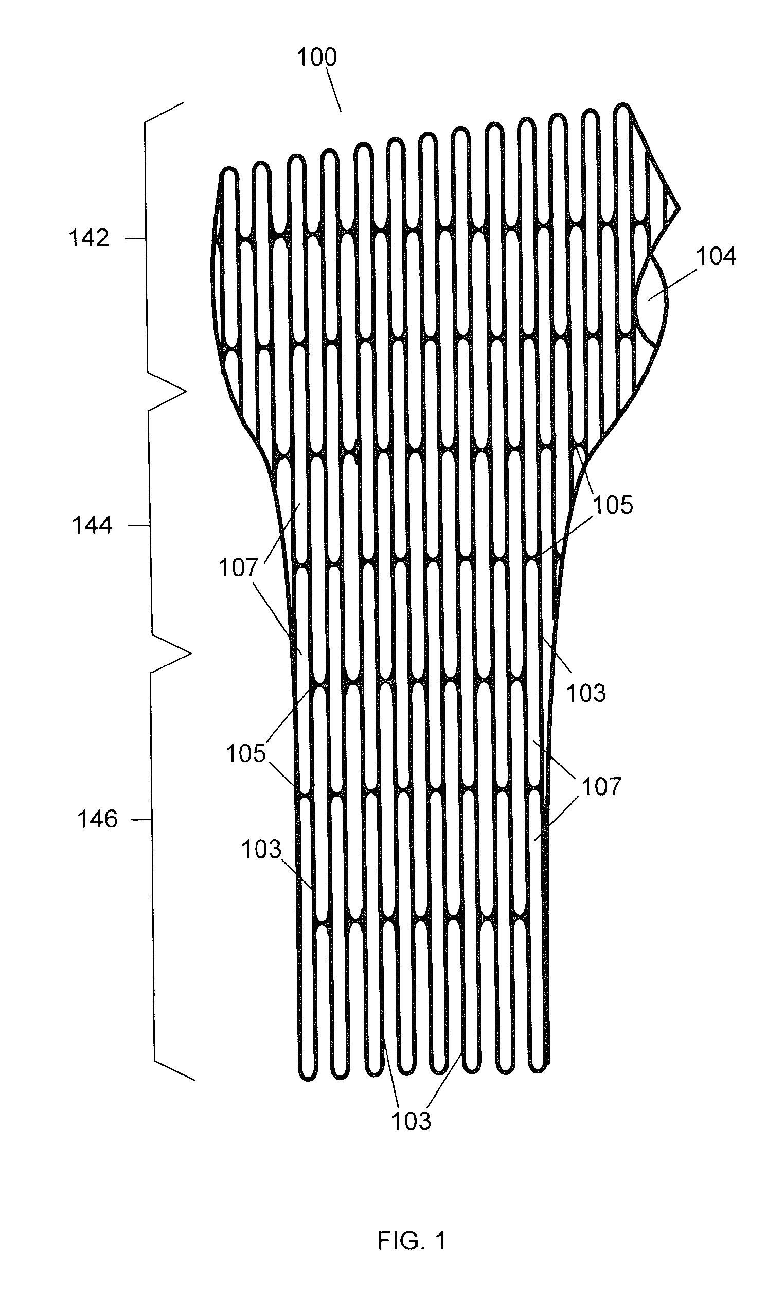 Brace with elongated fenestrations